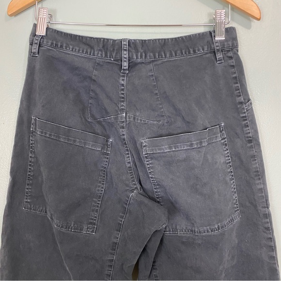 Nili Lotan Shon Pant Barrel Bow Leg Size 4 Slouchy In Carbon Black - Picture 7 of 8